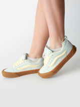 Sneakers Knu Skool Uit Leder Vans Blauw women D6Z887-vue-porte