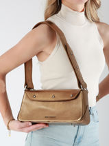 Baguette-tas Vintage Leder Paul marius Goud vintage BILLIE-vue-porte
