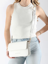 Cross Body Tas Zero Re Gerecycleerd Polyester Valentino Wit zero re VBS7B303-vue-porte