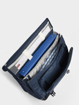Boekentas Op Wieltjes 2 Compartimenten Cameleon Blauw actual PBBACR38-vue-porte