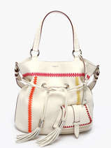 Bucket Bag Premier Flirt Leder Lancel Wit premier flirt A13387