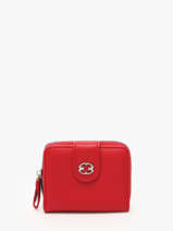 Portemonnee Met Kaarthouder Miniprix Rood grained 78COK867