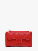 Portemonnee Met Kaarthouder Miniprix Rood button 78SM2672