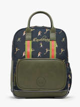 Rugzak 2 Compartimenten Cameleon Groen vintage urban PBVBSD37