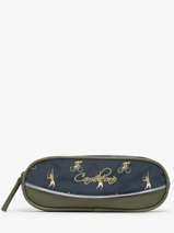 Pennenzak 2 Compartimenten Cameleon Groen vintage urban PBVBTROU