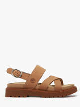 Sandalen Clairemont Way Uit Leder Timberland Bruin women 61T4EN31