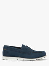 Mocassins Grafton Bay Lace Up Uit Leder Timberland Blauw men 42X7EP31
