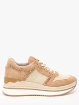 Sneakers Ebreli Uit Leder Mam'zelle Beige women CSGAR25