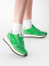Sneakers Ally Solid Nylon Sun68 Groen women Z35201-vue-porte
