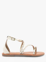 Open Sandalen Diah Uit Leder Les tropeziennes Wit women DIAH