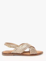 Open Sandalen Doa Uit Leder Les tropeziennes Goud women DOA