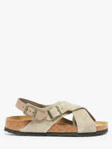 Sandalen Tulum Uit Leder Birkenstock Beige women 1029834