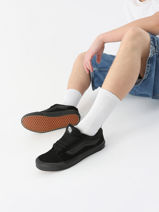 Sneakers Knu Skool Uit Leder Vans Zwart men 9QCBKA1-vue-porte
