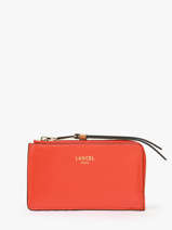 Kaarthouder Leder Lancel Oranje origami A13422