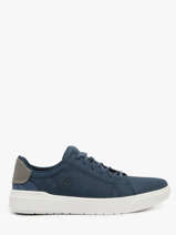 Sneakers Bay Low Lace Uit Leder Timberland Blauw men 292C2881