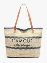 Schoudertas Cabas Gerard pasquier Blauw cabas P25022