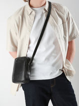 Cross Body Tas Arthur & aston Zwart leon 7-vue-porte