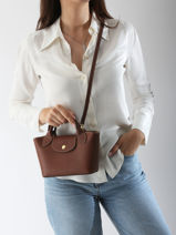 Longchamp Epure Cross bodytas Blauw-vue-porte