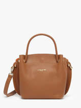 Handtas Foulonn Double Leder Lancaster Bruin foulonne double 18