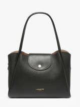 Schoudertas Ida Double Leder Lancaster Zwart ida double 85