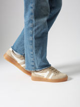 Sneakers Grandslam Uit Leder Gola Zwart women CLA589-vue-porte