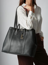 Handtas Belleville Leder Lancel Beige belleville A13738-vue-porte