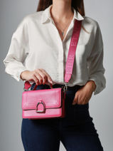 Cross Body Tas S Altesse Leder Etrier Roze altesse EALT048S-vue-porte