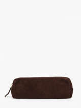 Etui Leder Milano Bruin velvet VE22116
