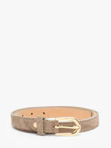 Riem Leder Milano Beige velvet VE25068