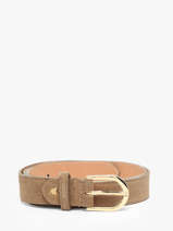 Riem Leder Milano Beige velvet VE25067
