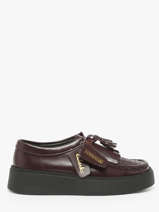 Derby Veterschoenen Uit Leder Clarks Bruin women 26184948