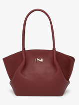 Schoudertas Galate Leder Nathan baume Rood nymphea 3