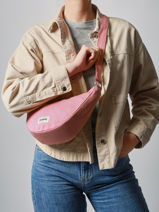 Cross Body Tas Andrea Katoen Hindbag Roze best seller ANDREA-vue-porte