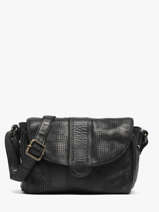 Cross Body Tas Heritage Leder Biba Zwart heritage KAY1L
