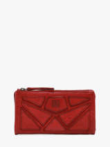 Portefeuille Heritage Leder Biba Rood heritage DON4L