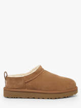 Classic Micro Leren Laarzen Ugg Beige women 1173891