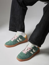 Sneakers Goal Uit Leder Coolway Groen men 8663458-vue-porte