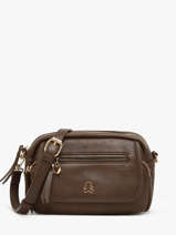 Cross Body Tas Zip Lulu castagnette Bruin zip ZAER