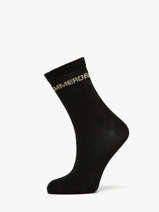 Damessokken Ttue Long Glitter Pieces Zwart socks women 17162499