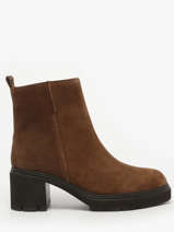 Enkellaarsjes Met Hak Uit Leder Gabor Bruin women 14