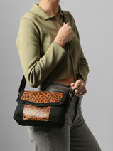 Cross Body Tas Velvet Miniprix Zwart velvet 27582-vue-porte