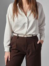 Longchamp Ceinture archive torino Riem Beige-vue-porte