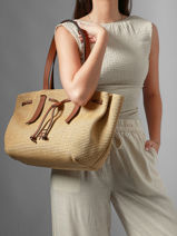 Schoudertas Brumby Estival Leder Etrier Beige brumby estival EBRS150L-vue-porte