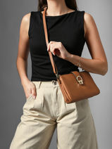 Cross Body Tas Equestre Leder Etrier Beige equestre EEQT0143-vue-porte