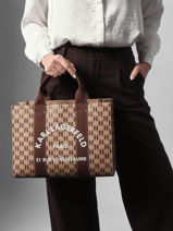 Handtas Rsg Katoen Karl lagerfeld Beige rsg B1W50021-vue-porte
