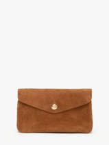 Portemonnee Velvet Leder Milano Bruin velvet VE23113O