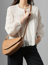 Cross Body Tas Sunny Leder Nathan baume Bruin n city 6-vue-porte