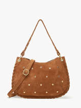 Schoudertas Velvet Leder Milano Bruin velvet VE25116