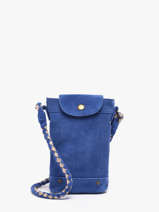 Cross Body Tas Brianna Leder Pieces Blauw brianna 17163616