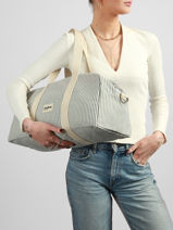 Schoudertas Rayures Katoen Hindbag Blauw rayures RA-vue-porte